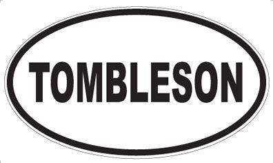TOMBLESON - Oval Sticker