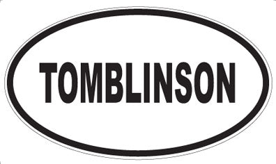 TOMBLINSON - Oval Magnet
