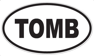 TOMB - Oval Magnet