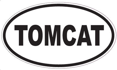 TOMCAT - Oval Sticker