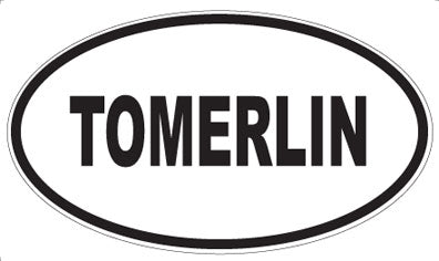 TOMERLIN - Oval Sticker
