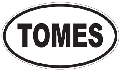 TOMES - Oval Magnet