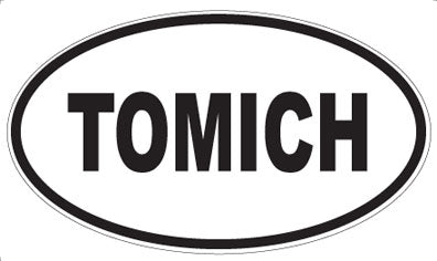 TOMICH - Oval Magnet