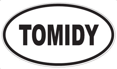 TOMIDY - Oval Sticker