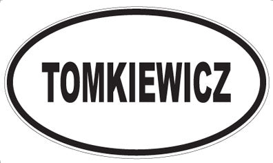 TOMKIEWICZ - Oval Sticker
