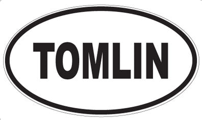 TOMLIN - Oval Magnet