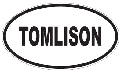 TOMLISON - Oval Magnet