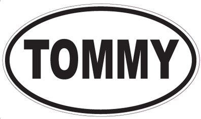 TOMMY - Oval Sticker