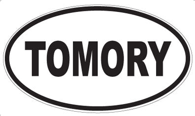 TOMORY - Oval Sticker