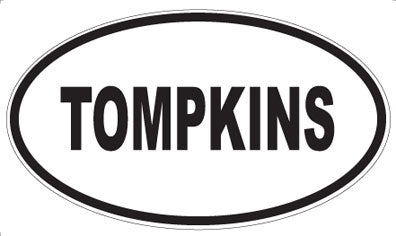 TOMPKINS - Oval Sticker