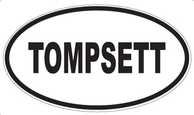 TOMPSETT - Oval Magnet