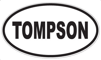 TOMPSON - Oval Sticker