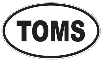 TOMS - Oval Sticker