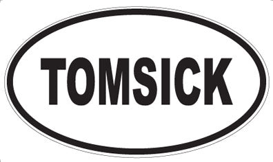 TOMSICK - Oval Sticker
