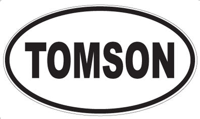 TOMSON - Oval Sticker