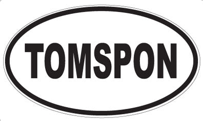TOMSPON - Oval Magnet