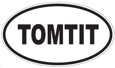 TOMTIT - Oval Sticker