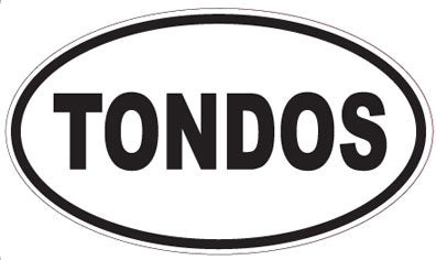 TONDOS - Oval Sticker