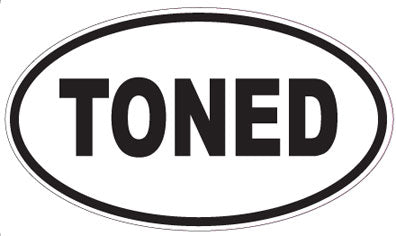 TONED - Oval Sticker