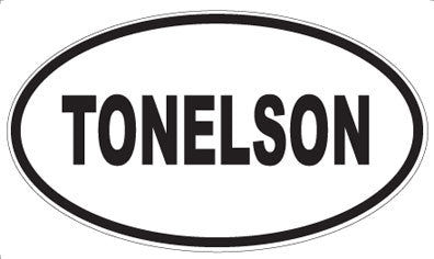TONELSON - Oval Magnet