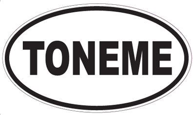 TONEME - Oval Sticker