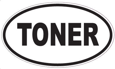 TONER - Oval Sticker