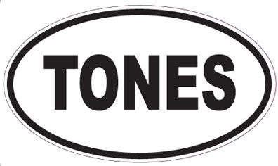 TONES - Oval Sticker