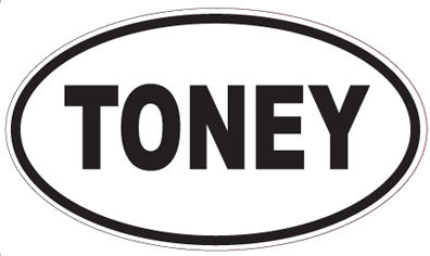 TONEY - Oval Magnet