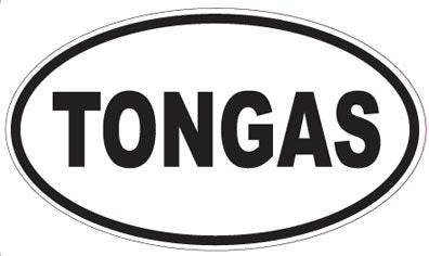 TONGAS - Oval Sticker