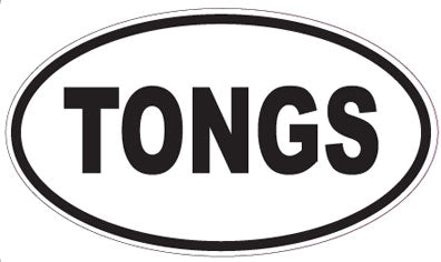 TONGS - Oval Magnet