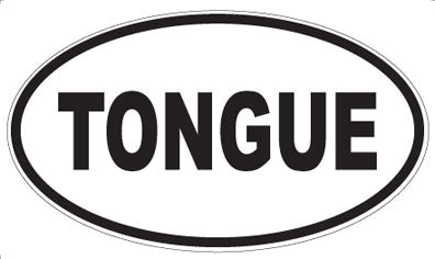 TONGUE - Oval Magnet