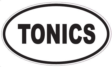TONICS - Oval Sticker