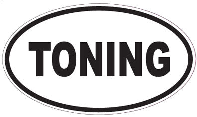 TONING - Oval Sticker