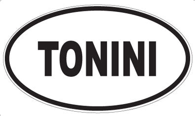 TONINI - Oval Sticker