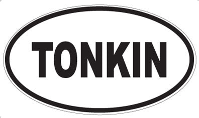 TONKIN - Oval Sticker