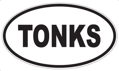 TONKS - Oval Sticker
