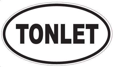 TONLET - Oval Sticker