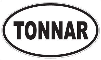 TONNAR - Oval Sticker