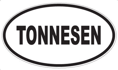 TONNESEN - Oval Sticker