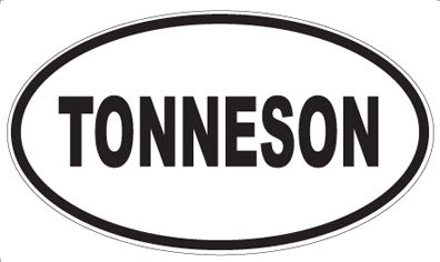 TONNESON - Oval Sticker