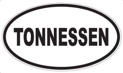 TONNESSEN - Oval Sticker