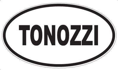 TONOZZI - Oval Sticker