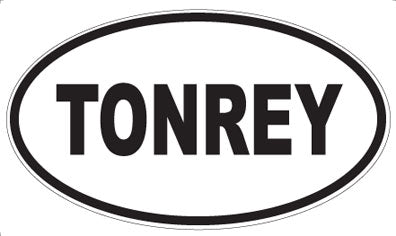TONREY - Oval Sticker