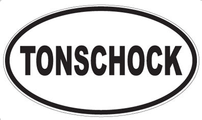 TONSCHOCK - Oval Sticker