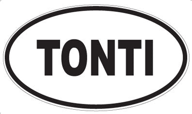 TONTI - Oval Sticker