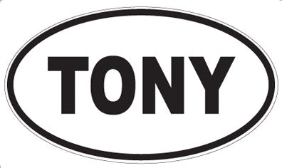 TONY - Oval Magnet