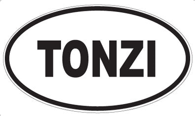 TONZI - Oval Sticker