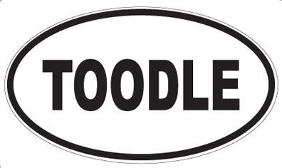 TOODLE - Oval Sticker