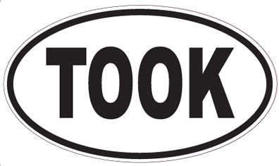 TOOK - Oval Sticker