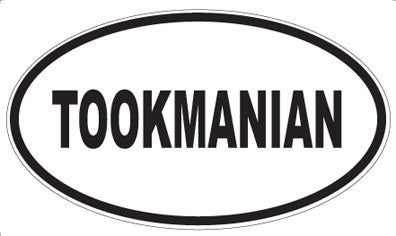 TOOKMANIAN - Oval Sticker